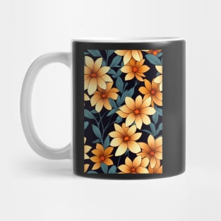 Stylized Beautiful Orange Flowers, for all those who love nature #158 Mug